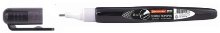 Корректирующая ручка Brauberg Black and White, 8 мл, металлический пишущий узел Корректирующая ручка Brauberg Black and White, 8 мл, металлический пишущий узел