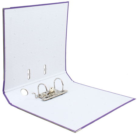 Папка-регистратор Deli «Эко» с односторонним ПВХ-покрытием, корешок 50 мм, фиолетовый