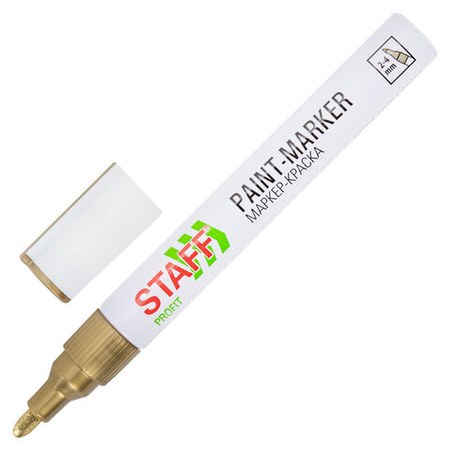 Маркер-краска лаковый Staff Profit, золотистый