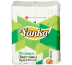 Полотенца бумажные Yanka «Премиум» (в пачке), 1 пачка, ширина 230 мм, белые