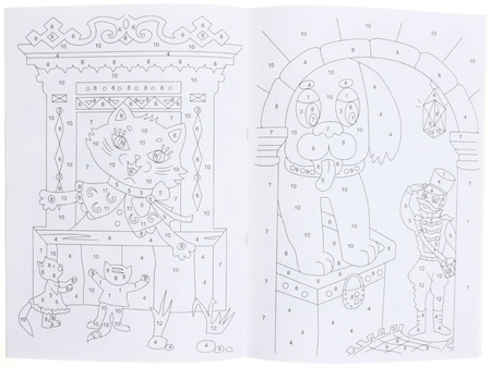 Раскраска по номерам «Каляка-Маляка, А4, 8 л., «Волшебные сказки» Раскраска по номерам «Каляка-Маляка, А4, 8 л., «Волшебные сказки»