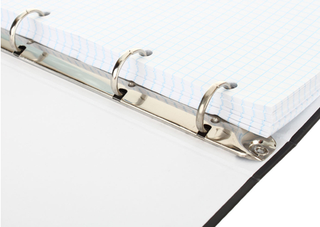 Тетрадь общая А5, 120 л. на кольцах Prof-Press, 165*215 мм, клетка, «Надпись на черном - 1»