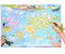 Карта-раскраска «Чудеса со всего света», 70*50 см, «Карта мира»