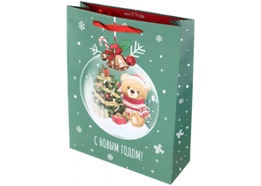 Пакет подарочный новогодний Meshu, 33×42×12 см, Christmas Bear Пакет подарочный новогодний Meshu, 33×42×12 см, Christmas Bear