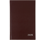 Ежедневник датированный на 2026 год BG, 135×205 мм, 168 л., коричневый