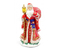 Фигурка новогодняя «Дед Мороз», 13,2*12,5*25,3 см, в красном костюме
