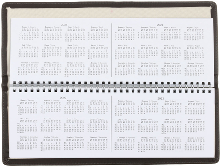 Планинг недатированный со скрытым гребнем Silver Classic, 115*315 мм, 56 л., серый