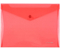 Папка-конверт пластиковая на кнопке Economix B5, толщина пластика 0,18 мм, красная