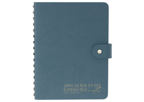 Ежедневник недатированный на гребне BG Embrace (А5), 160×210 мм, 136 л., Agate, серо-голубой