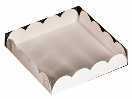 Коробка для печенья, 14*10*3 см, белая