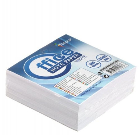 Блок бумаги для заметок «Куб» Forpus, 85*85*30 мм, непроклеенный, белый