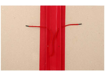 Папка архивная из картона со сшивателем (со шпагатом) , А4, ширина корешка 30 мм, плотность 1240 г/м2, красная