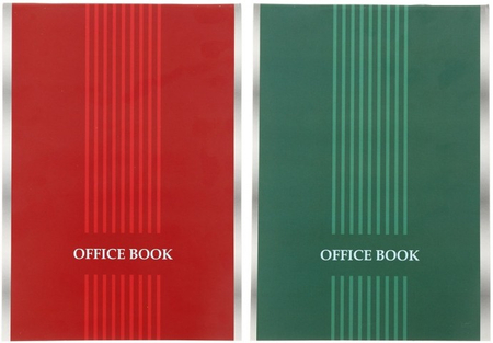 Блокнот на скобе Office Book, 140 × 200 мм, 50 л., клетка, ассорти