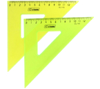Треугольник пластиковый «Стамм», 12 см, 45°, Neon Crystal, ассорти