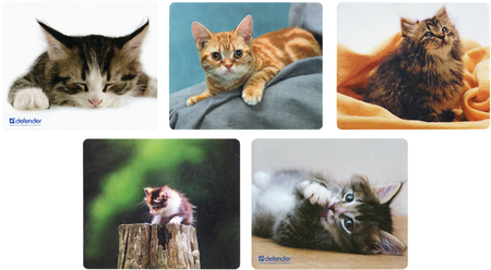 Коврик для мыши Defender Silk Pad Animals, 230*190*1 мм, ассорти Коврик для мыши Defender Silk Pad Animals, 230*190*1 мм, ассорти