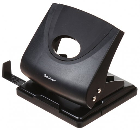 Дырокол Berlingo Office Soft, 110*110 мм, 30 л., черный