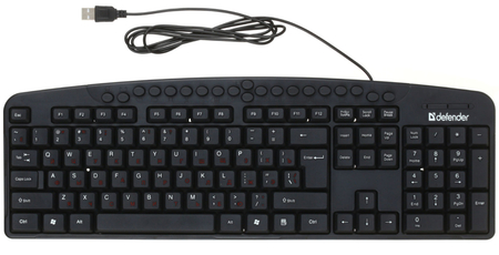 Клавиатура Defender Atlas HB-450, USB, проводная, черная