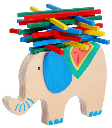 Игра настольная на равновесие «Слон и башня», от 1 игрока, 5+