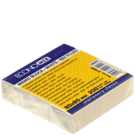 Блок бумаги для заметок «Куб» Economix, 80*80*22 мм, непроклеенный, серый