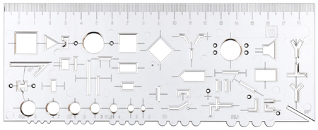 Линейка радиотехническая, 18 см, ассорти (цена за 1 шт.) Линейка радиотехническая, 18 см, ассорти (цена за 1 шт.)