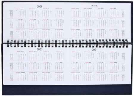 Планинг датированный на гребне на 2021 год Ariane, 330*130 мм, 64 л., синий