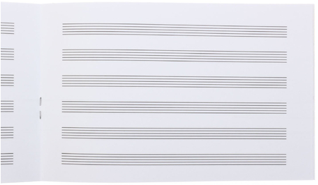 Тетрадь для нот с грамматикой «Полиграфкомбинат», 217*137 мм, 16 л.