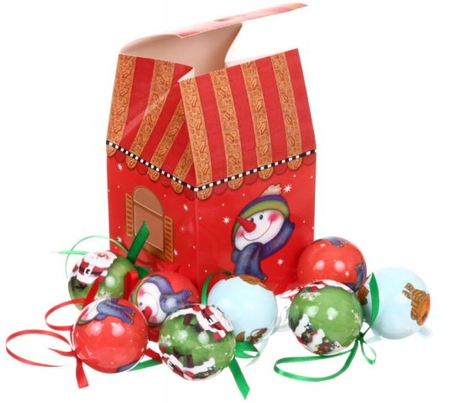 Набор шаров елочных «Новогодние герои» (пластик), 5 см, 8 шт.