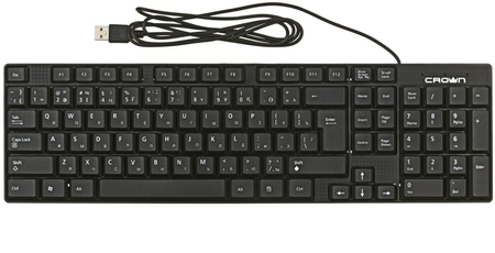 Клавиатура Crown CMK-479, USB, проводная, черная Клавиатура Crown CMK-479, USB, проводная, черная