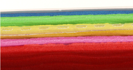 Набор цветной пористой резины (фоамиран) ArtSpace (волнистая фактура), А4, 5 цветов, 5 л., волнистая фактура