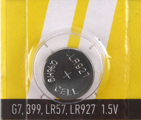 Батарейка щелочная дисковая «Трофи», G7, LR927, LR57, 1.5V