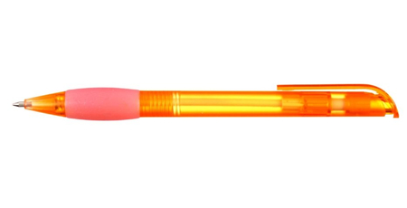 Ручка шариковая автоматическая Sponsor SLP020, корпус оранжевый, стержень синий