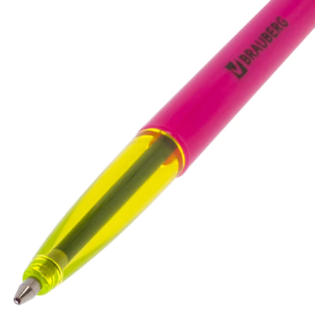 Ручка шариковая Brauberg Color, корпус ассорти, стержень синий Ручка шариковая Brauberg Color, корпус ассорти, стержень синий