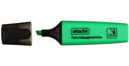 Маркер-текстовыделитель Attache Colored, зеленый