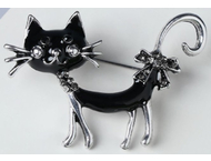 Брошь «Кошка кокетливая с бантом» Брошь «Кошка кокетливая с бантом»
