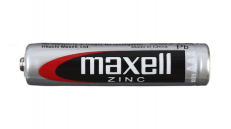 Батарейка солевая Maxell Zinc, AAA, R03, 1.5V