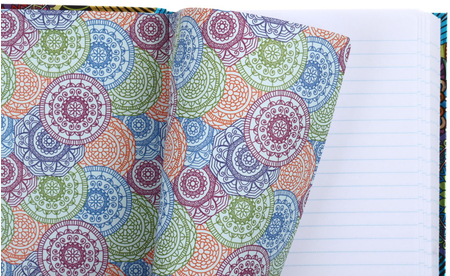 Книжка записная Oriental Jotter Patterns, 125*205 мм, 80 л., линия, ассорти