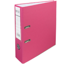 Папка-регистратор Moya Office с односторонним ПВХ-покрытием, корешок 75 мм, розовый