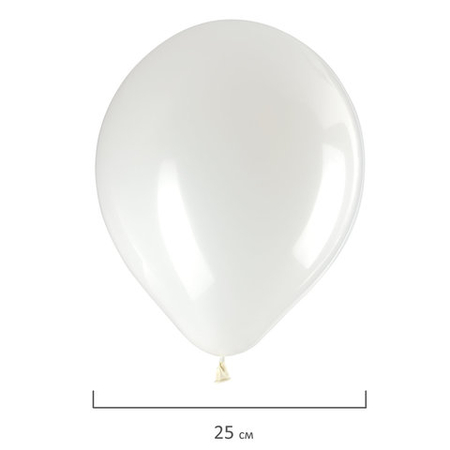 Шары воздушные «Золотая сказка», 50 шт., 10"/25 см, белые Шары воздушные «Золотая сказка», 50 шт., 10"/25 см, белые