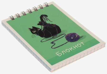 Блокнот на гребне «Уголек», 40 л., клетка, ассорти (цена за 1 шт.) Блокнот на гребне «Уголек», 40 л., клетка, ассорти (цена за 1 шт.)