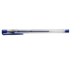 Ручка гелевая Buro Laconic, корпус прозрачный, стержень синий