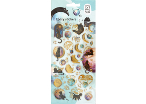 Наклейки объемные Meshu, 10×23 см, Funny Kitty