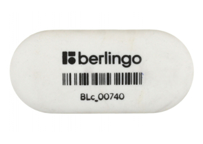 Ластик Berlingo Eraze 740, 49×23×9 мм, белый (малый)