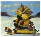 Картина «Возвращение с ярмарки-2» (Стратович В.В.), 40×35 см, холст, масло