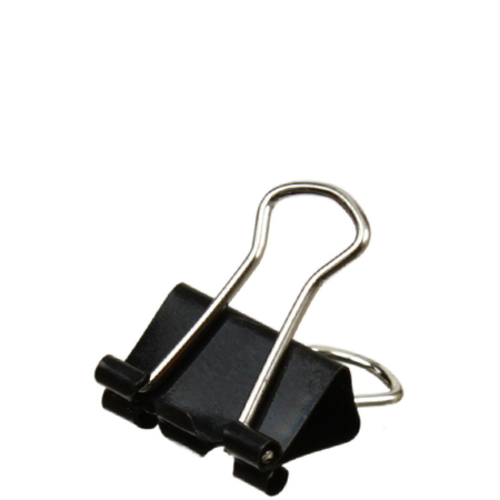 Зажим для бумаг Brauberg, 15 мм, до 45 л., черный Зажим для бумаг Brauberg, 15 мм, до 45 л., черный