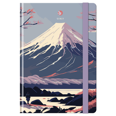 Ежедневник недатированный BG А5, 150*205 мм, 128 л., «Горный пейзаж»