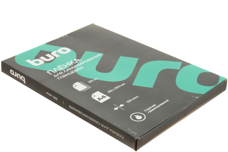 Пленка для ламинирования Buro, А4 (216*303 мм), 100 мкм, глянец, 100 шт. Пленка для ламинирования Buro, А4 (216*303 мм), 100 мкм, глянец, 100 шт.