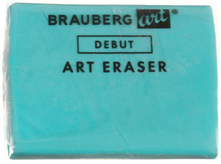 Ластик-клячка Brauberg Art Debut, 45*35*8 мм, голубой