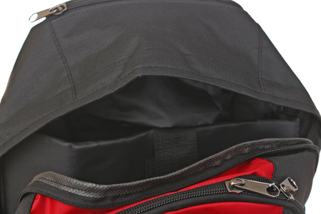 Ранец для средних и старших классов Cagia, 430*310*220 мм, черный с красным