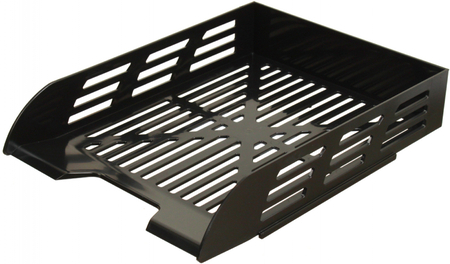 Лоток горизонтальный Brauberg Eco, 330*245*65 мм, черный