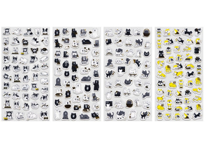 Наклейки виниловые декоративные Funster, 17,5×9 см, «Забавные зверята», ассорти Наклейки виниловые декоративные Funster, 17,5×9 см, «Забавные зверята», ассорти